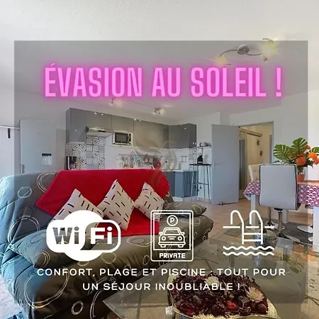 Апартаменты 3-bed Apt, 4 Ppl, Pool, Wifi, Parking Фрежюс